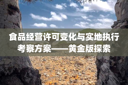 食品经营许可变化与实地执行考察方案——黄金版探索