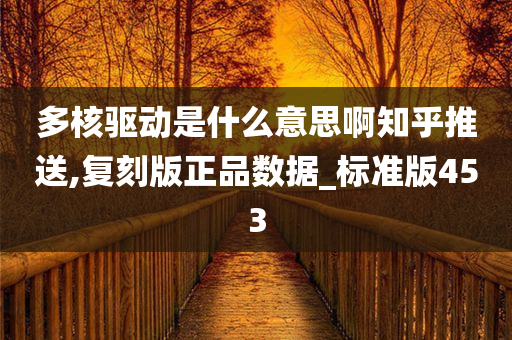 多核驱动是什么意思啊知乎推送,复刻版正品数据_标准版453