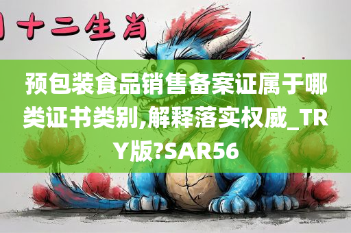 预包装食品销售备案证属于哪类证书类别,解释落实权威_TRY版?SAR56