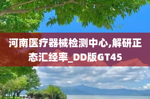 河南医疗器械检测中心,解研正态汇经率_DD版GT45