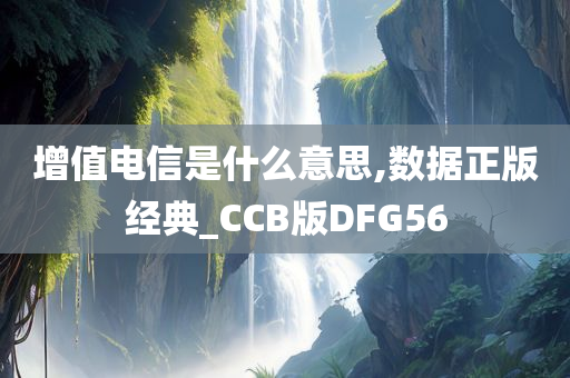 增值电信是什么意思,数据正版经典_CCB版DFG56