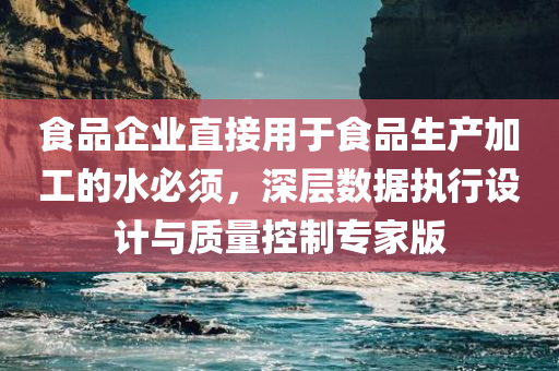 食品企业直接用于食品生产加工的水必须，深层数据执行设计与质量控制专家版